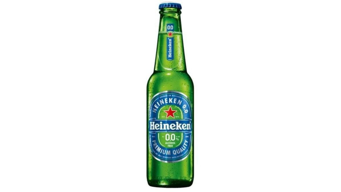 Heineken 0.0 Non-Alcoholic Beer Bottle (12 oz)