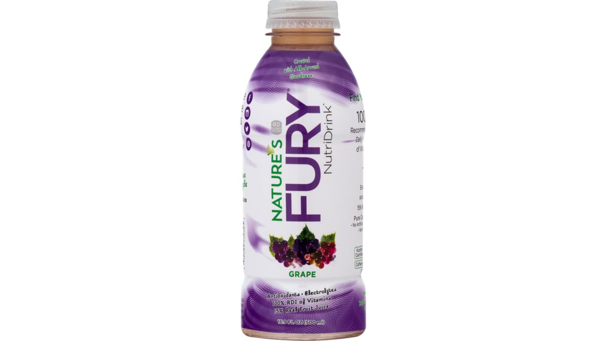 Nature's Fury Nutri Drink Grape Juice (16.9 oz)