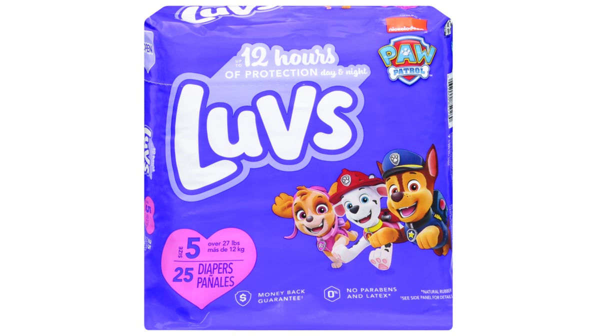 Luvs Paw Patrol Ultra Leakguards Size 5 Diapers (25 ct)