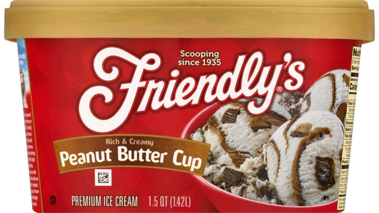 Friendly's Rich and Creamy Premium Ice Cream Peanut Butter Cup (1.5 qt)