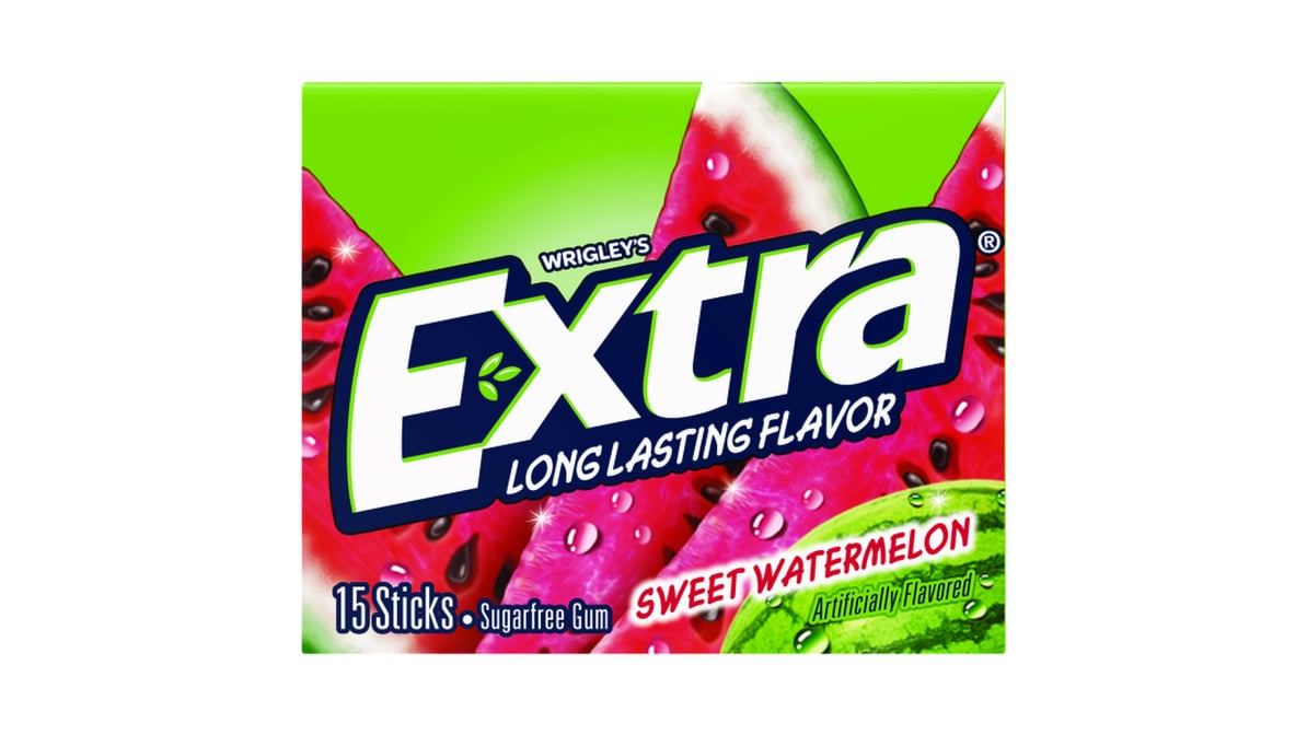 Extra Sugar Free Sweet Watermelon Gum (15 ct)