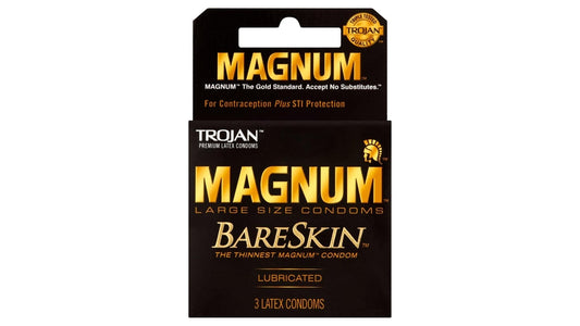 Trojan Magnum Bareskin Lubricated Latex Condoms Large (3 ct)