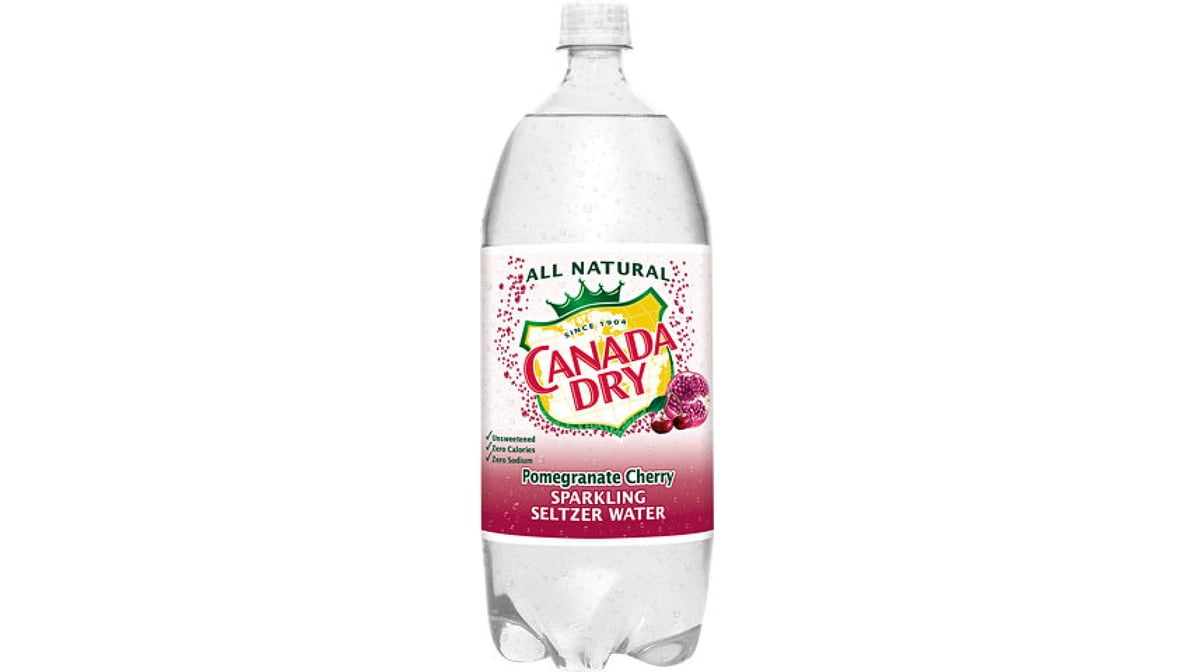 Canada Dry Pomegranate Cherry Sparkling Seltzer Water (2 L)