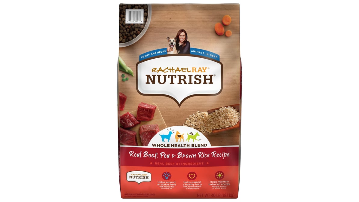 Rachael Ray Nutrish Dry Dog Food Real Beef Pea & Brown Rice Recipe (40 lb)