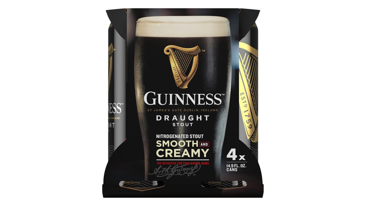 Guinness Draught Stout Cans (14.9 oz x 4 ct)