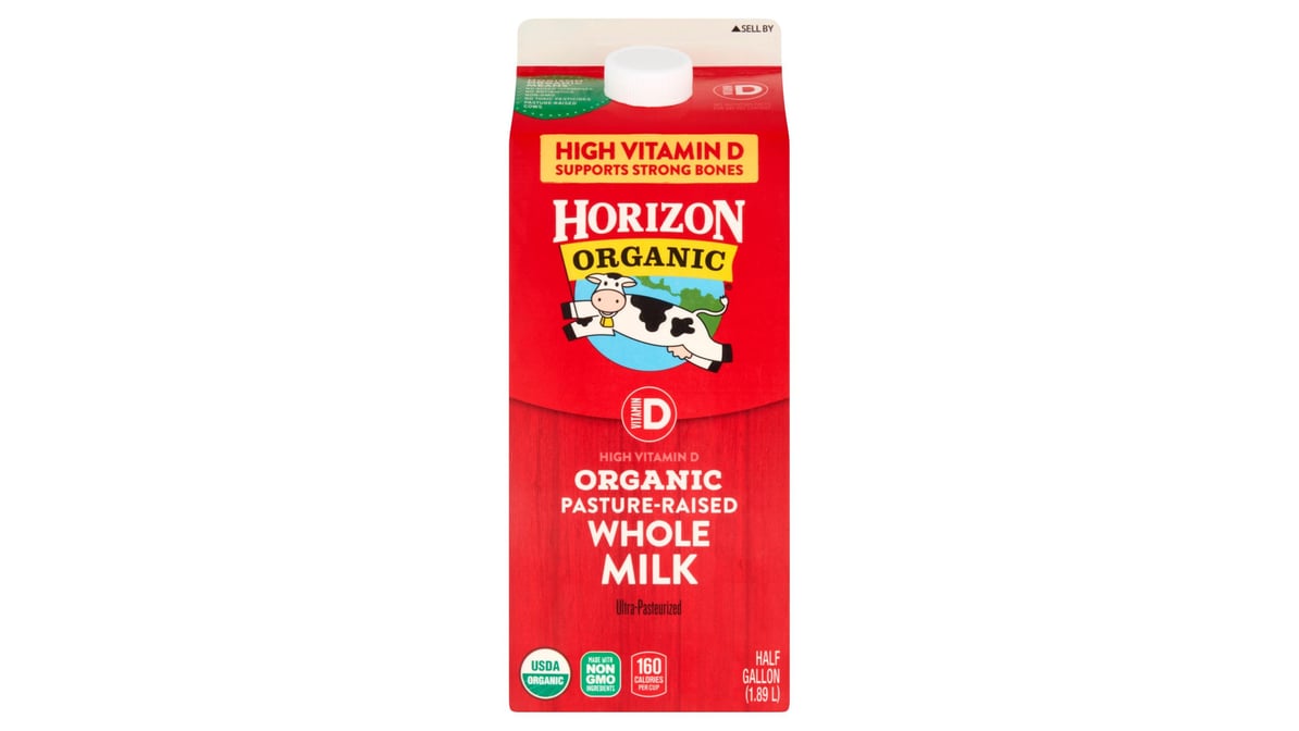 Horizon Organic High Vitamin D Whole Milk (1/2 gal)