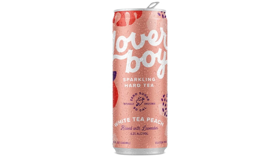 Lover Boy White Peach Hard Tea Can (12 oz)