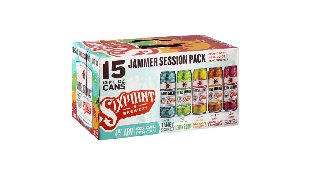 Sixpoint Brewery Craft Beer Jammer Session Pack Cans (12 oz x 15 ct)